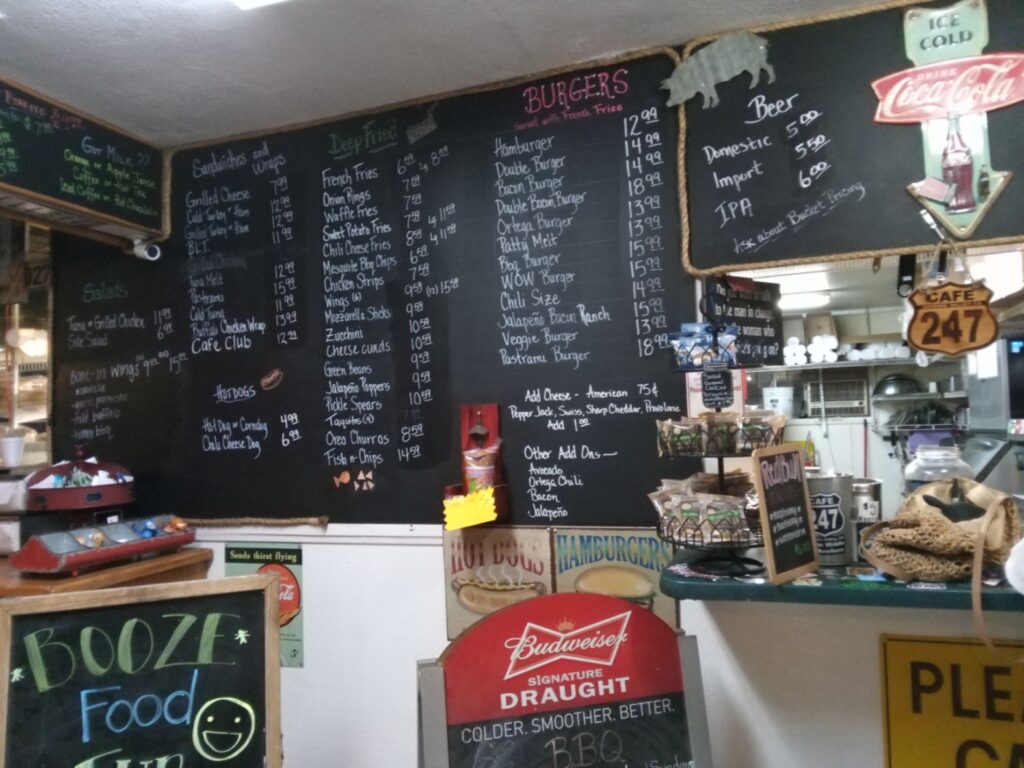 Cafe 247 Menu 1